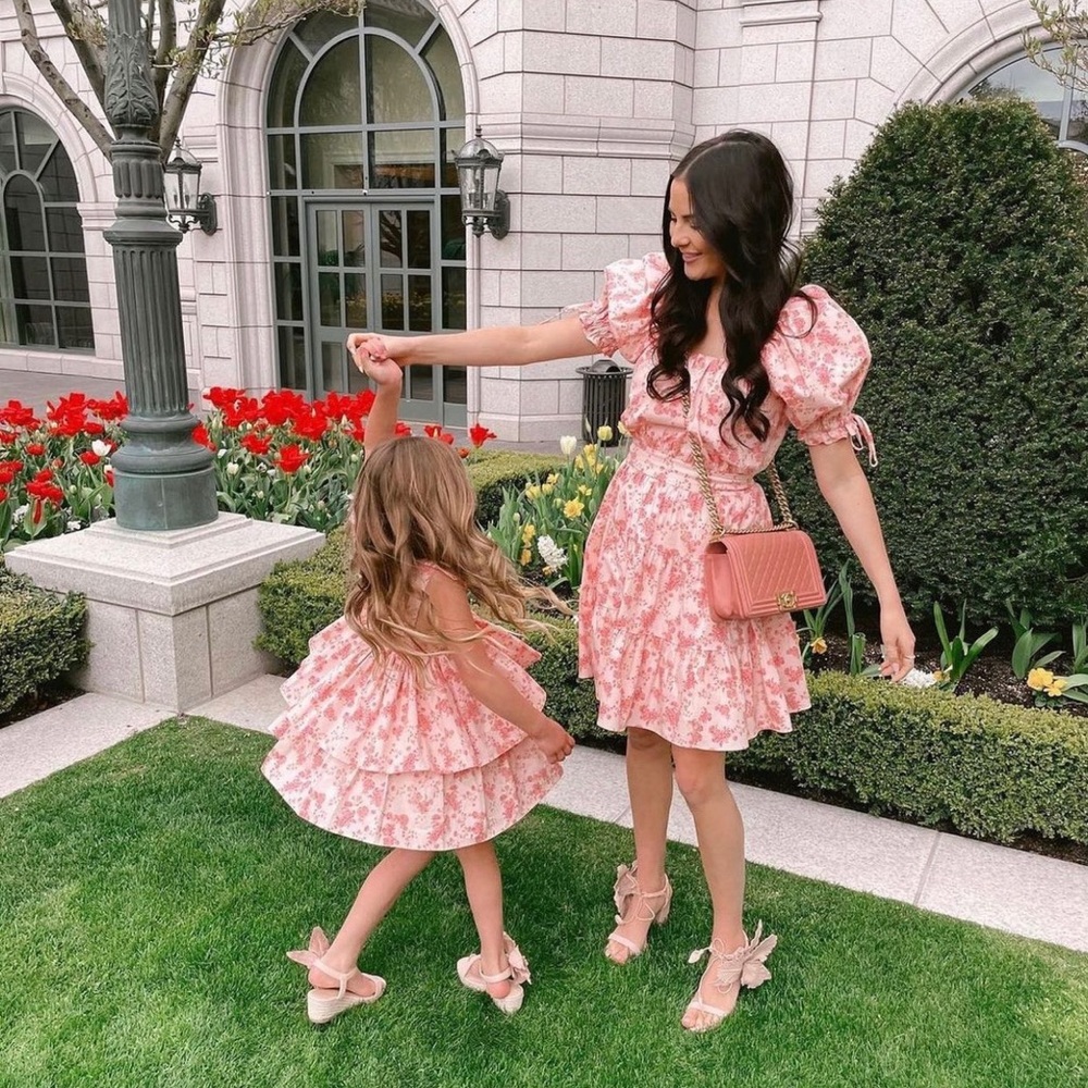 Rachel Parcell Pink Floral Kids Dress